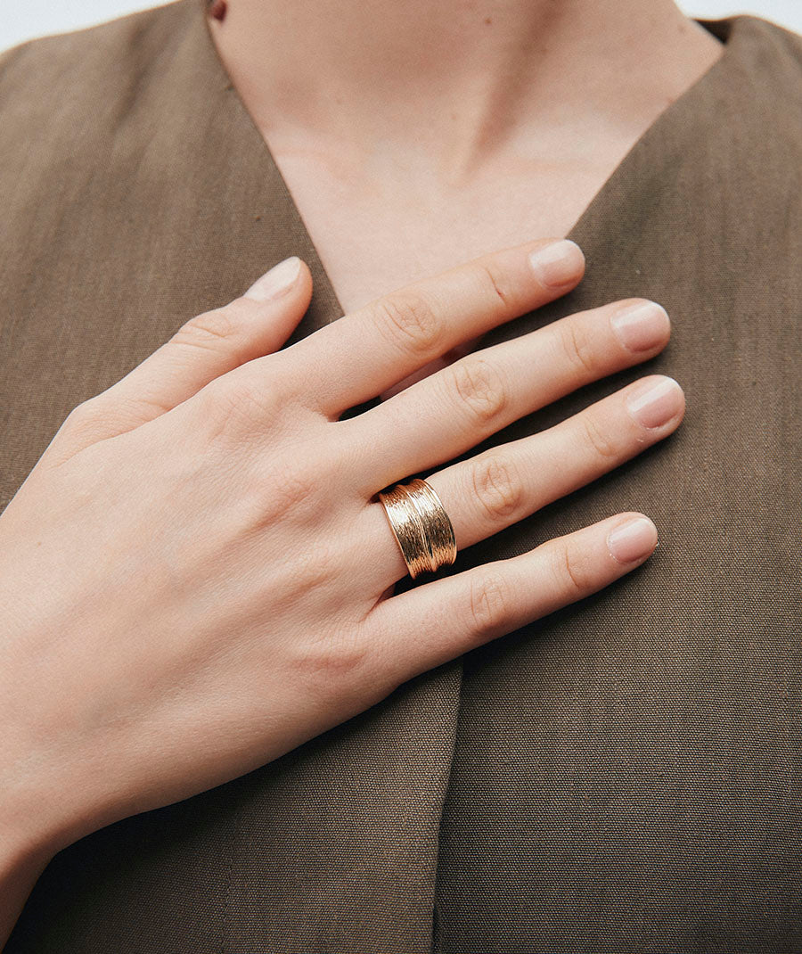 Detalle Anillo Curve Oro